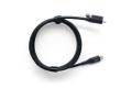 OCHNO USB-C cable passive coax, screw, black, 2m