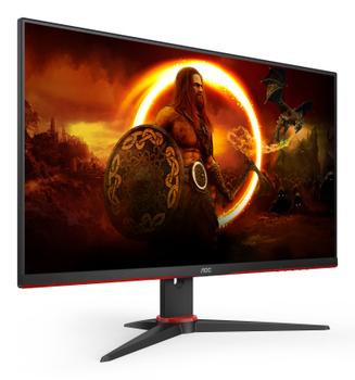 AOC Gaming 24G2SAE/ BK - LED monitor - gaming - 24" (23.8" viewable) - 1920 x 1080 Full HD (1080p) @ 165 Hz - VA - 350 cd/m² - 1 ms - 2xHDMI, DisplayPort (24G2SAE/BK)