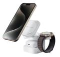 HYPER HyperJuice Qi2 3-in-1 Magnetic Charging Stand - White