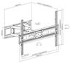 EQUIP 37"-80" Full Motion Tv Mount (650337)