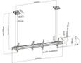 EQUIP 45"-55" Dual Screen Ceiling  (650373)