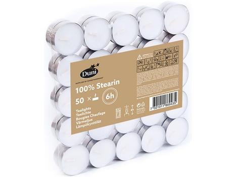 DUNI Telys DUNI 39mm 6t brenntid hvit (50) (186943*8)