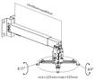 EQUIP Projector Ceiling Wall Mount (650703)