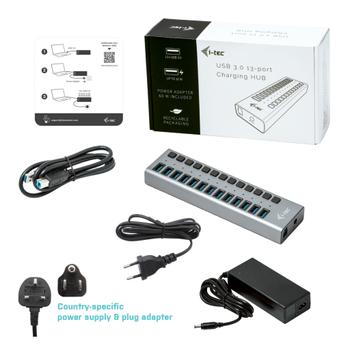 I-TEC USB 3.0 HUB 13 PORT 60 W US  (U3CHARGEHUB13US)