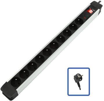 LOGON 10-WAY POWER STRIP WITH SURGE  (LPS030)