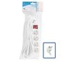 LOGON 4-WAY POWER STRIP: WHITE - 