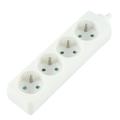 LOGON 4-WAY POWER STRIP: WHITE - 