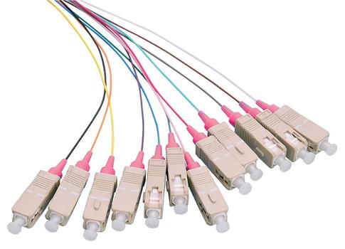 LOGON Fiber Pigtail Set 12x SC OM4  (LFP035)