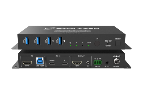 STOLTZEN HuddleSwitch Essential USB-C | HDMI+USB-B | BYOM / BYOD / KVM (HuddleSwitchEss)