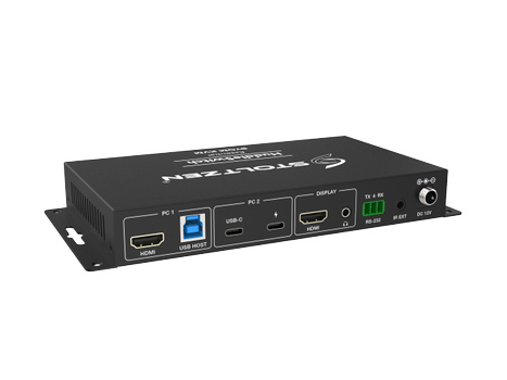 STOLTZEN HuddleSwitch Essential USB-C | HDMI+USB-B | BYOM / BYOD / KVM (HuddleSwitchEss)