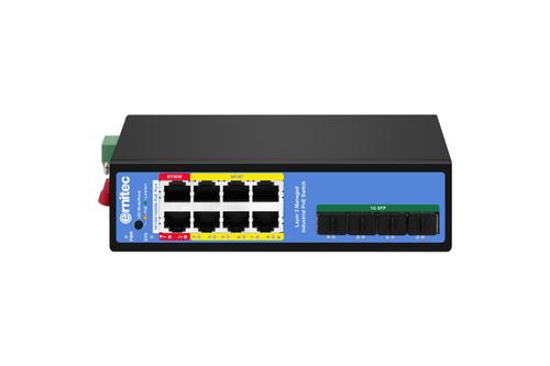 ERNITEC 12-port 1000Mbps Industrial (ELECTRA-IM08-1GB)