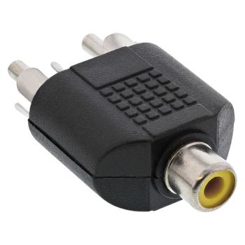INLINE Audio Adapter RCA female to 2x RCA male (99311)