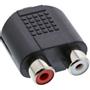 INLINE Audio Adapter 3.5mm jack female Stereo to 2x RCA female
