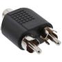 INLINE Audio Adapter RCA female to 2x RCA male (99311)