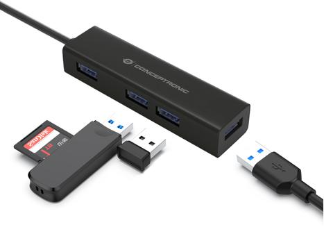 CONCEPTRONIC Hubbies Usb-C To 4-Port Usb (HUBBIES07B)