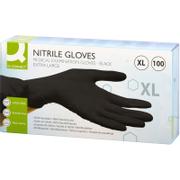 QConnect Q-Connect nitrilhandsker str. XL sort 100stk
