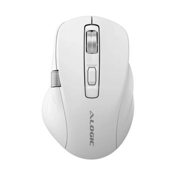 ALOGIC APEX Bluetooth USB-C Rechargeable 7 Keys Programmable Mouse - White (AMBT7KWH)