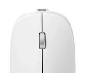 ALOGIC Echelon Bluetooth USB-C Rechargeable 4 Keys Mouse - White (AMBT4KWH)