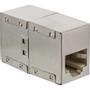 INLINE Cat.5e Adapter fully shielded metal 2x RJ45 female to female direct