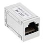 INLINE Cat.5e adaptor, fully shielded, metal, 2x RJ45 F/F, 1:1 (69990E)