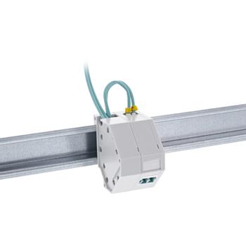 INLINE Keystone SNAP-In Fiber Keystone module holder, 1-port for DIN rail (76203C)
