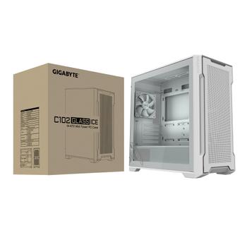 GIGABYTE C102 Glass Midi Tower White (GB-C102GI)