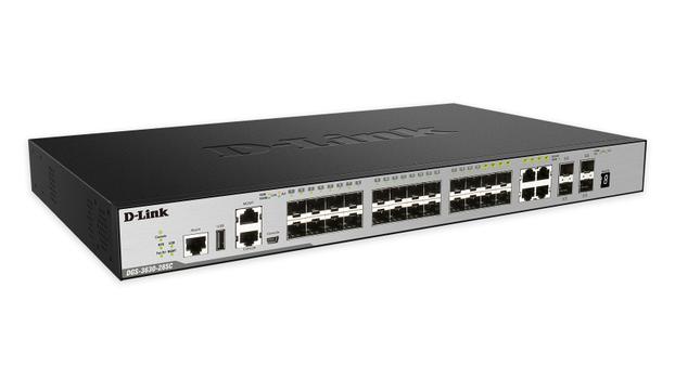 D-LINK 20-port SFP Layer 3 Stackable  (DGS-3630-28SC/SI/E)