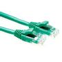 ACT Green 1 meter U/UTP CAT5E patch cable component level with RJ45 connectors