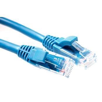 ACT Blue 1 meter U/UTP CAT5E patch cable component level with RJ45 connectors (IK5601)