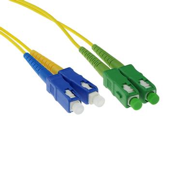 ACT 1 meter LSZH Singlemode 9/125 OS2 fiber patch cable duplex with SC/APC and SC/PC connectors (RL3801)