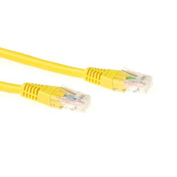 ACT Yellow 0.5 meter LSZH U/UTP CAT6 patch cable with RJ45 connectors (IB9800)
