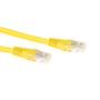 ACT Yellow 0.5 meter LSZH U/UTP CAT6 patch cable with RJ45 connectors