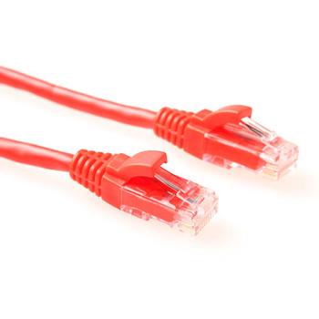 ACT Red 1 meter U/UTP CAT5E patch cable component level with RJ45 connectors (IK5501)
