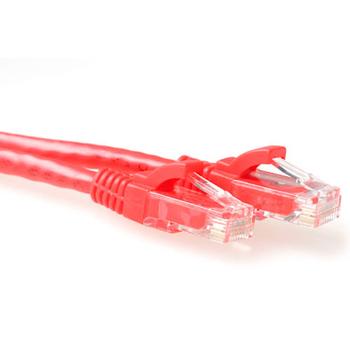 ACT Red 1.5 meter U/UTP CAT6 patch cable snagless with RJ45 connectors (IS8551)