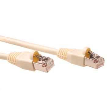 ACT Ivory 1 meter SF/UTP CAT5E patch cable snagless with RJ45 connectors (IB7001)
