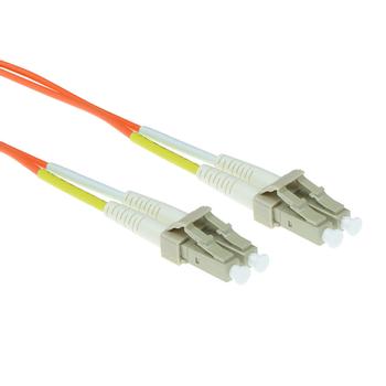 ACT 0.5 meter LSZH Multimode 62.5/125 OM1 fiber patch cable duplex with LC connectors (RL9000)