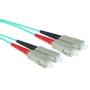 ACT 0.5 meter LSZH Multimode 50/125 OM3 fiber patch cable duplex with SC connectors