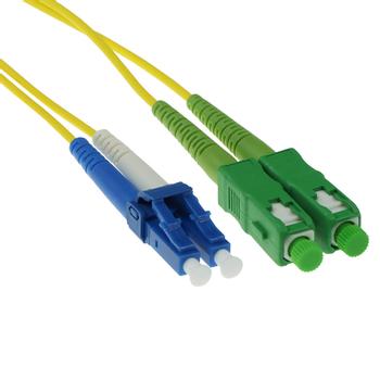 ACT 1 meter LSZH Singlemode 9/125 OS2 fiber patch cable duplex with SC/APC and LC/UPC connectors (RL8801)