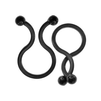 INLINE Twist Ties 3.5 - 5mm black 10pcs (59966I)
