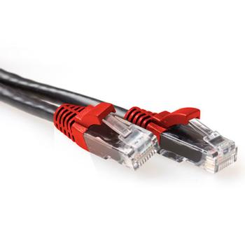 ACT Black 0.5 meter U/UTP CAT6A patch cable cross with RJ45 connectors (IB6200)