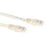 ACT Ivory 0.5 meter LSZH U/UTP CAT6A patch cable with RJ45 connectors