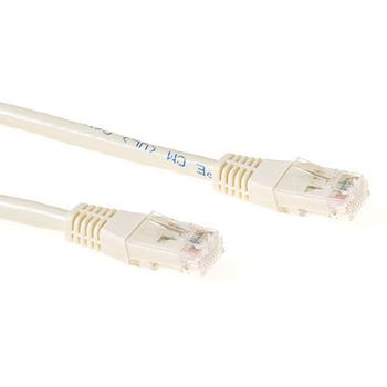 ACT Ivory 0.25 meter LSZH U/UTP CAT6A patch cable with RJ45 connectors (IB1052)
