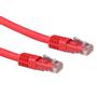 ACT Red 0.5 meter LSZH U/UTP CAT6A patch cable with RJ45 connectors