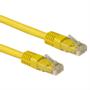 ACT Yellow 0.5 meter LSZH U/UTP CAT6A patch cable with RJ45 connectors