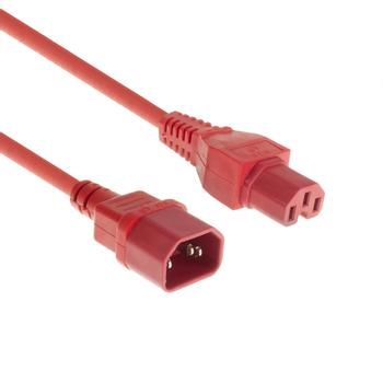 ACT Powercord C14 - C15 red 1.2 m (AK5304)