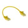 ACT Yellow 0.15 meter LSZH U/UTP CAT6 datacenter slimline patch cable snagless with RJ45 connectors (DC9830)