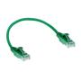 ACT Green 0.15 meter LSZH U/UTP CAT6 datacenter slimline patch cable snagless with RJ45 connectors (DC9730)