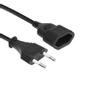 ACT Powercord Euro male - Euro female black 0.2 m (AK5246)