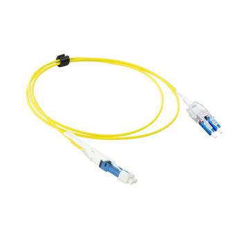 ACT 0.5 meters Singlemode 9/125 OS2 Polarity Twist uniboot duplex fiber patch cable with CS - LC connectors (RL1100)