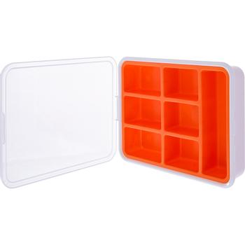INLINE Small Components Box, 7 compartments,  180x140x40mm,  orange (43009G)